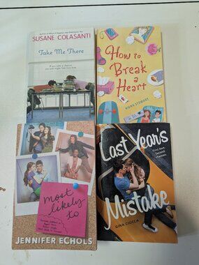 Lot of 4 YA Young Adult Romance Books